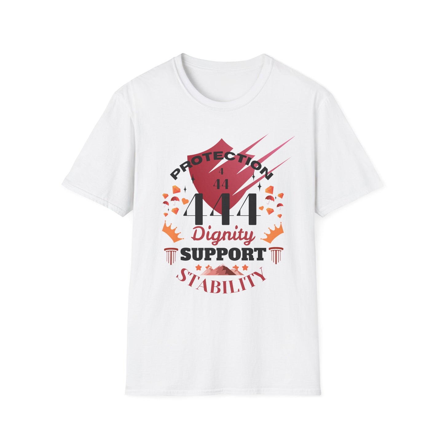 Angel Number 4 Unisex Softstyle T-Shirt