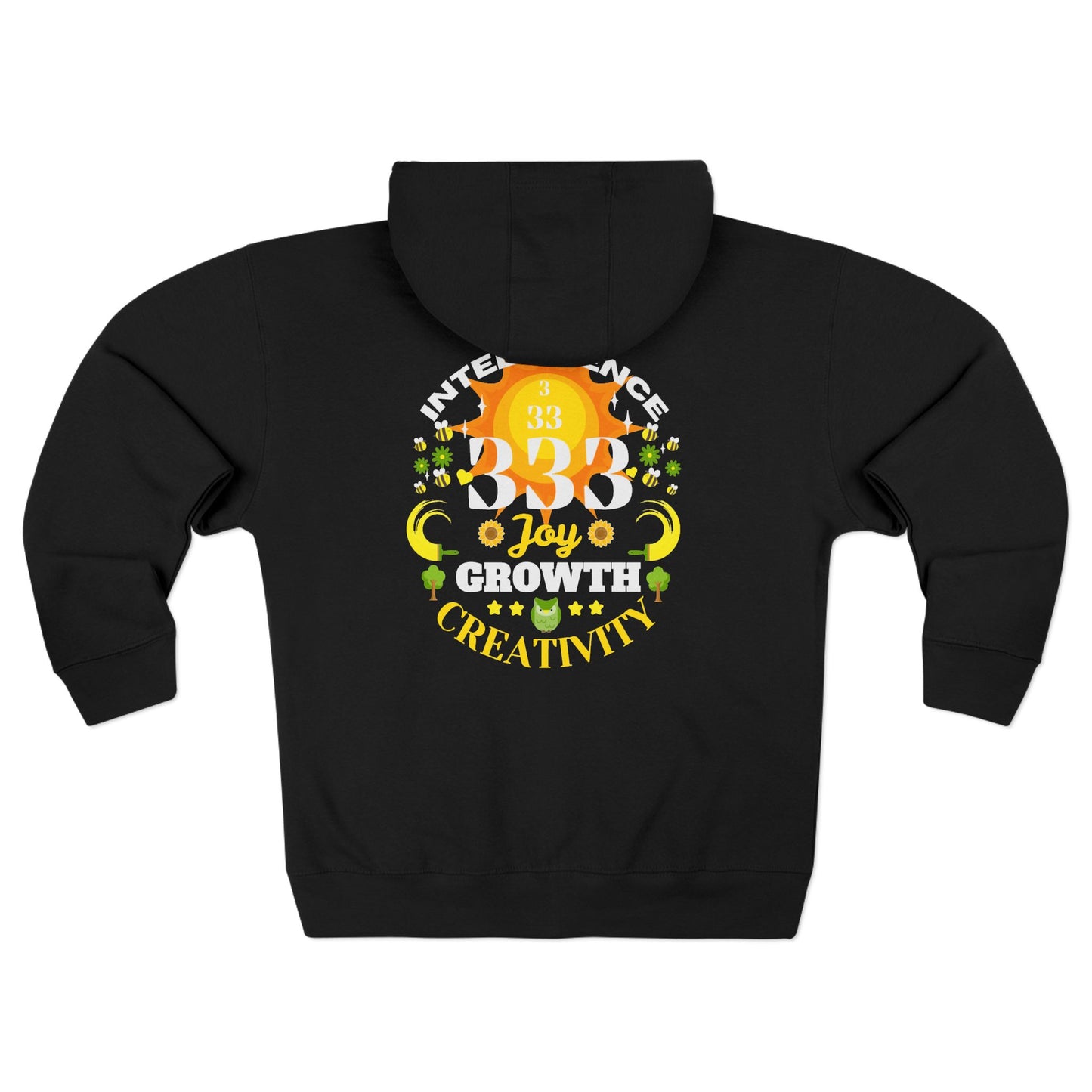 Angel Number 3 Unisex Zip Hoodie