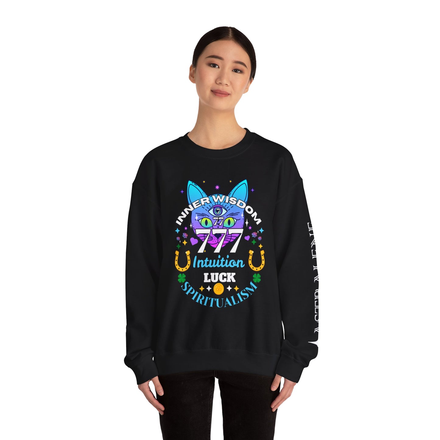 Angel Number 7 Unisex Heavy Blend Sweatshirt