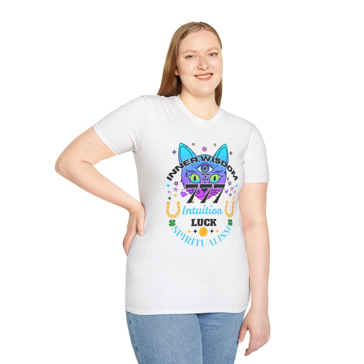 Angel Number 7 Unisex Softstyle T-Shirt