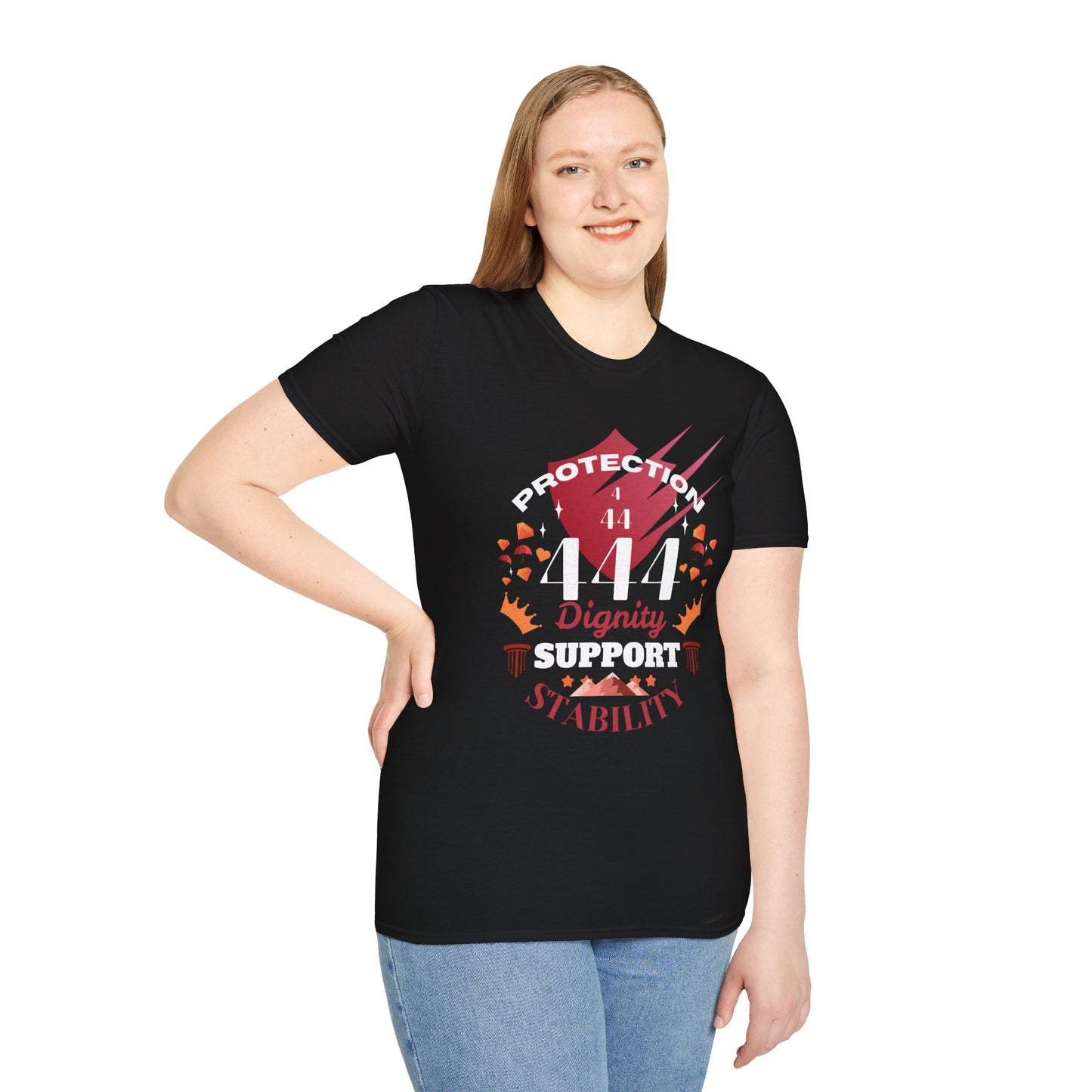 Angel Number 4 Unisex Softstyle T-Shirt