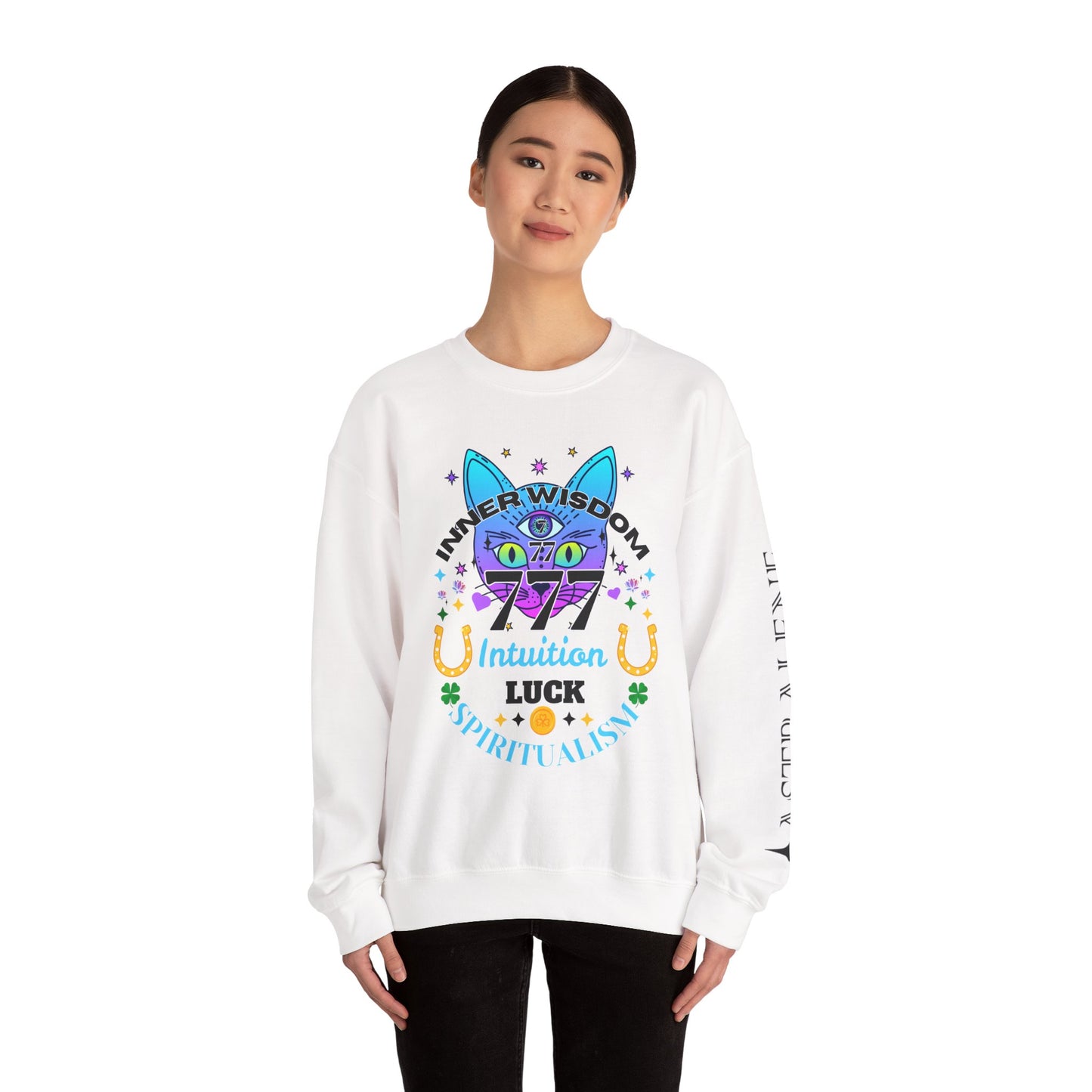 Angel Number 7 Unisex Heavy Blend Sweatshirt