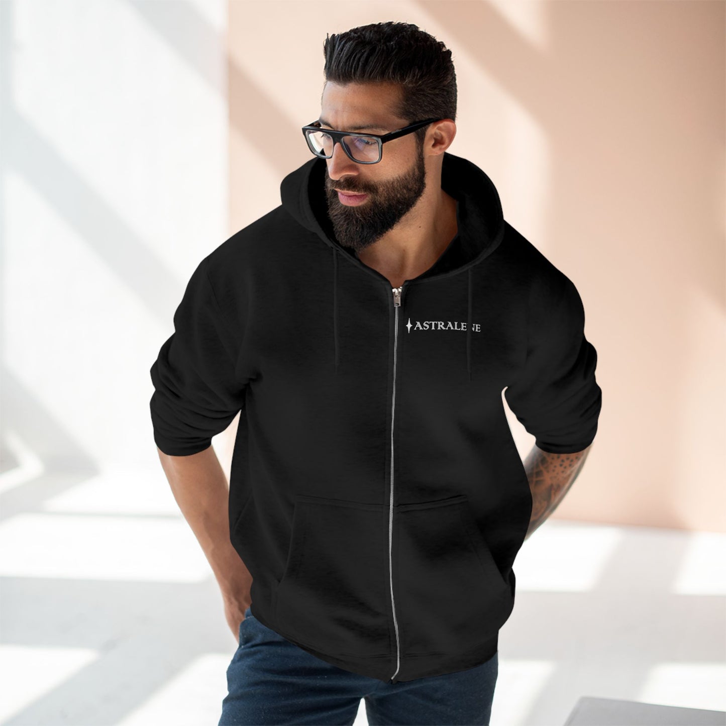 Angel Number 1 Unisex Zip Hoodie