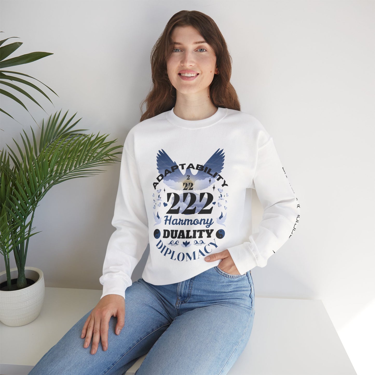 Angel Number 2 Unisex Heavy Blend Sweatshirt