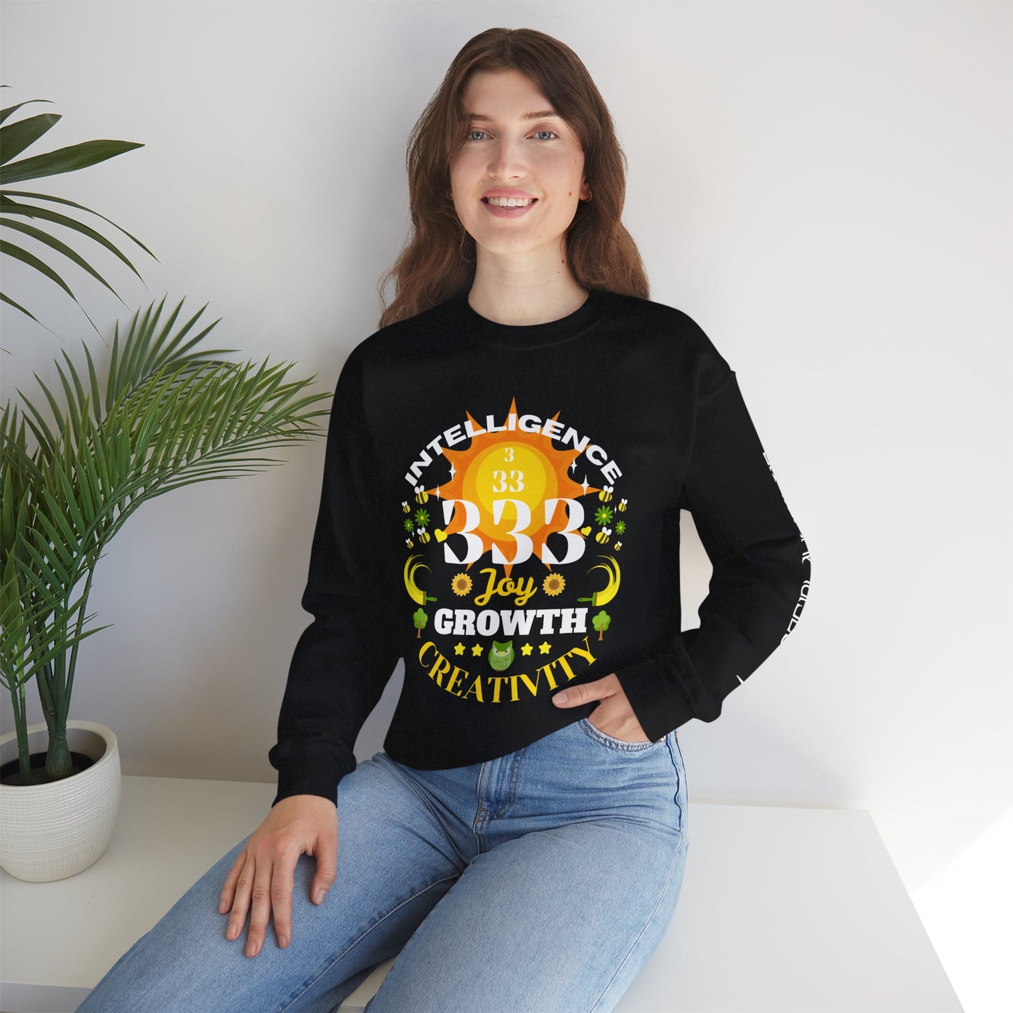 Angel Number 3 Unisex Heavy Blend Sweatshirt