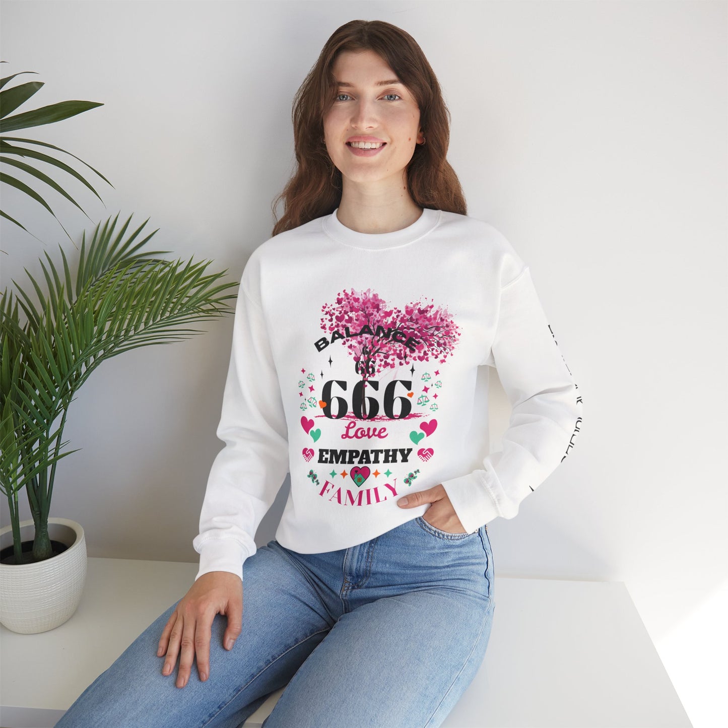 Angel Number 6 Unisex Heavy Blend Sweatshirt