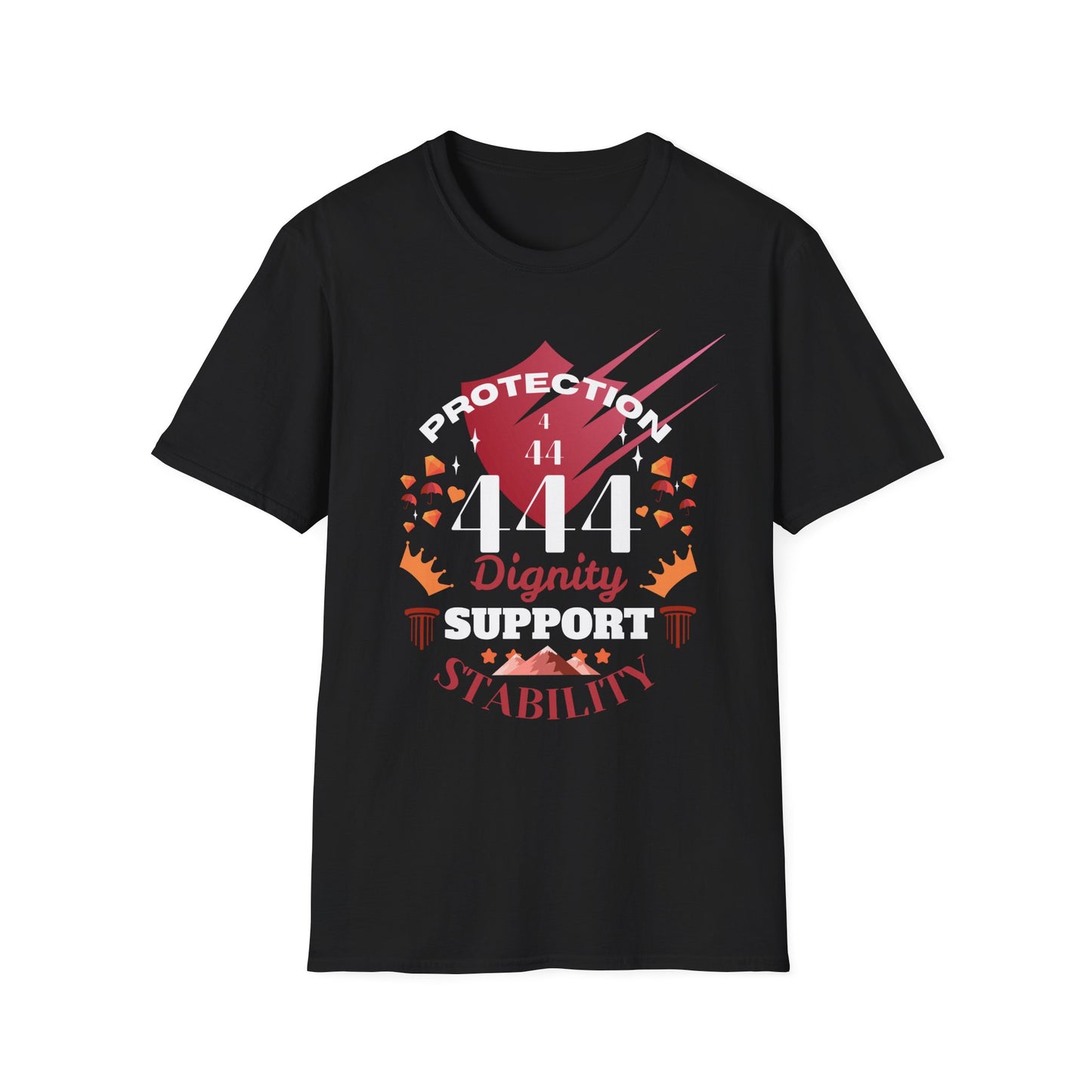 Angel Number 4 Unisex Softstyle T-Shirt