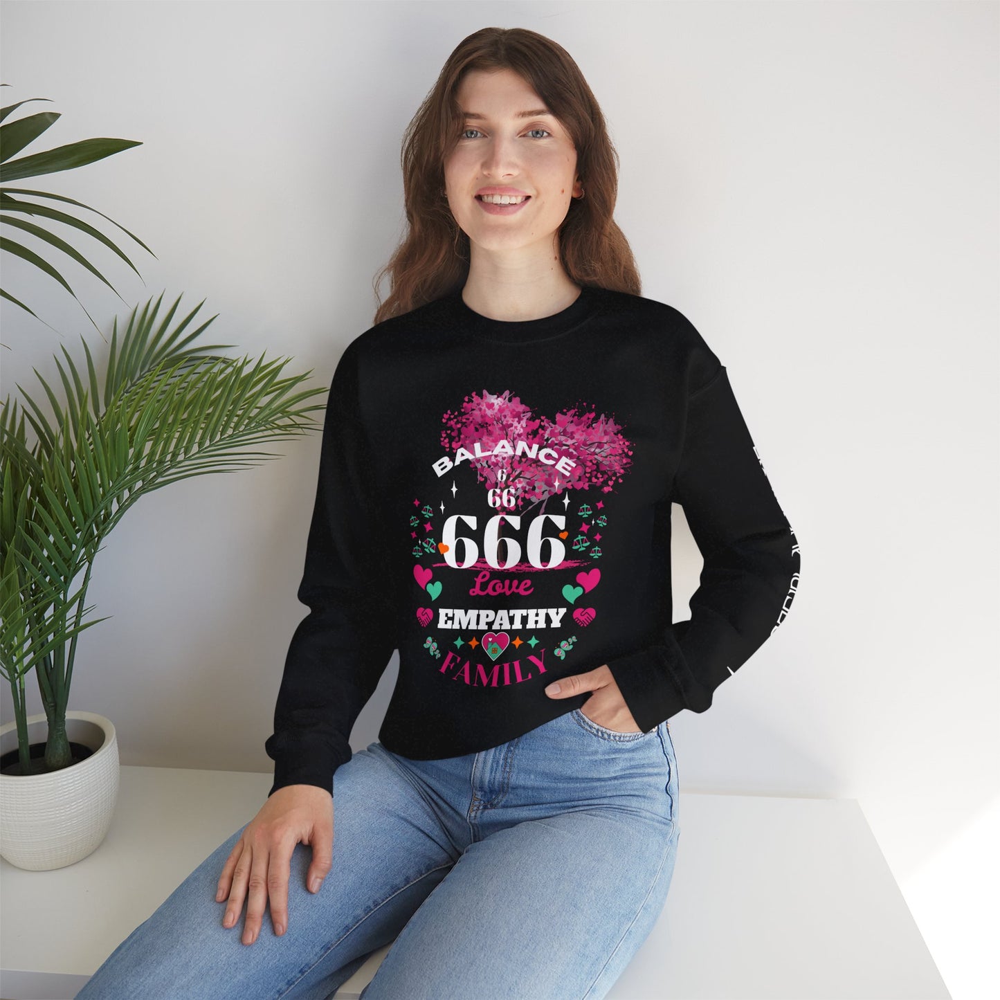 Angel Number 6 Unisex Heavy Blend Sweatshirt