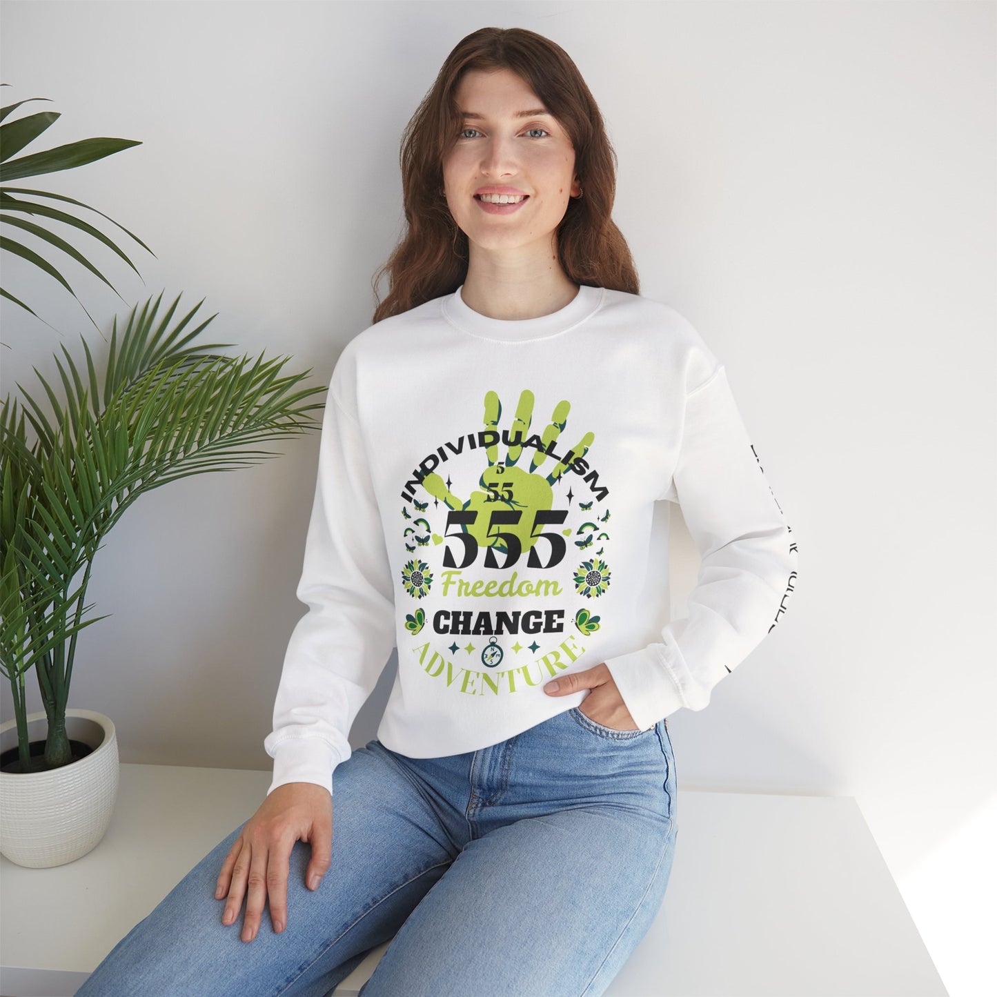 Angel Number 5 Unisex Heavy Blend Sweatshirt