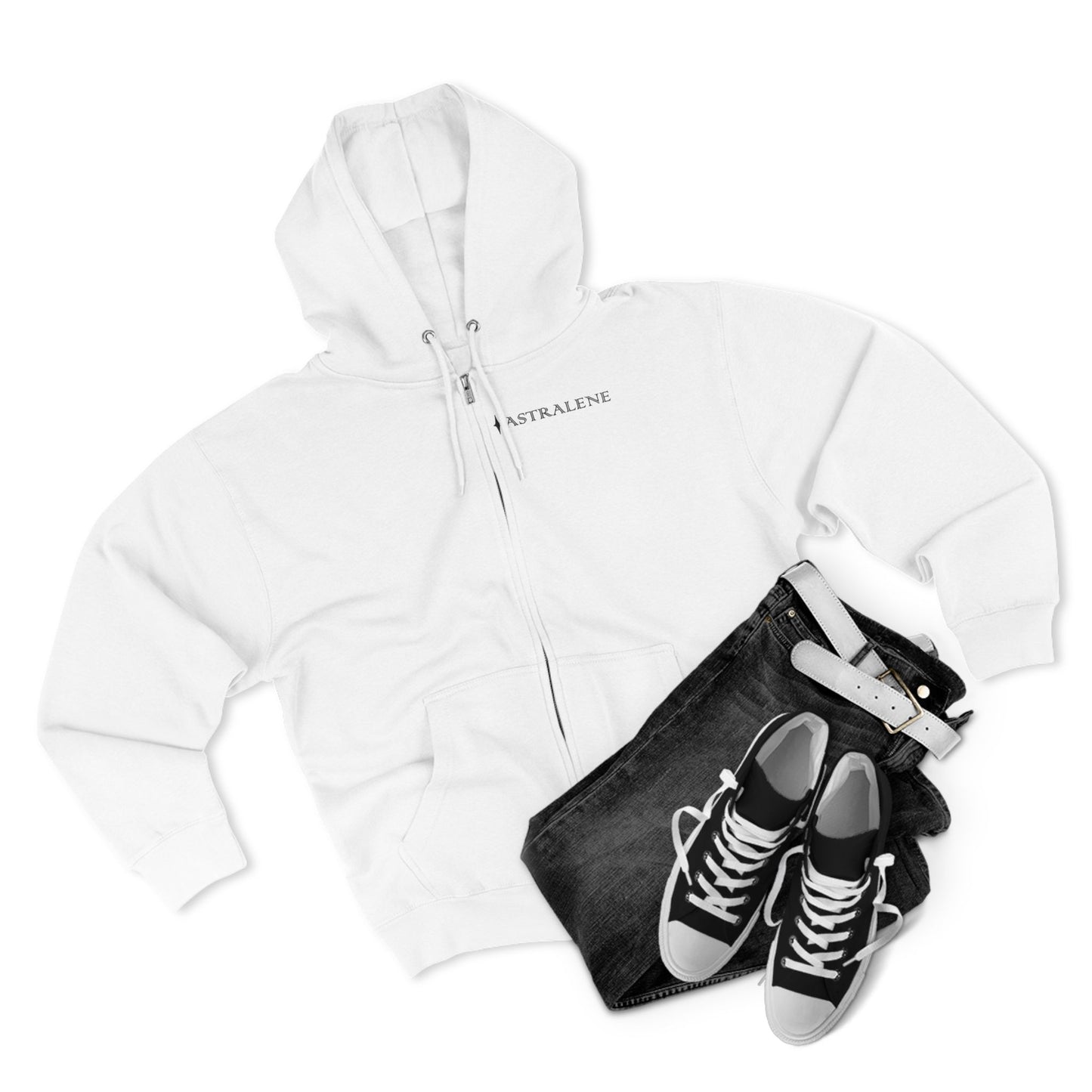 Angel Number 3 Unisex Zip Hoodie