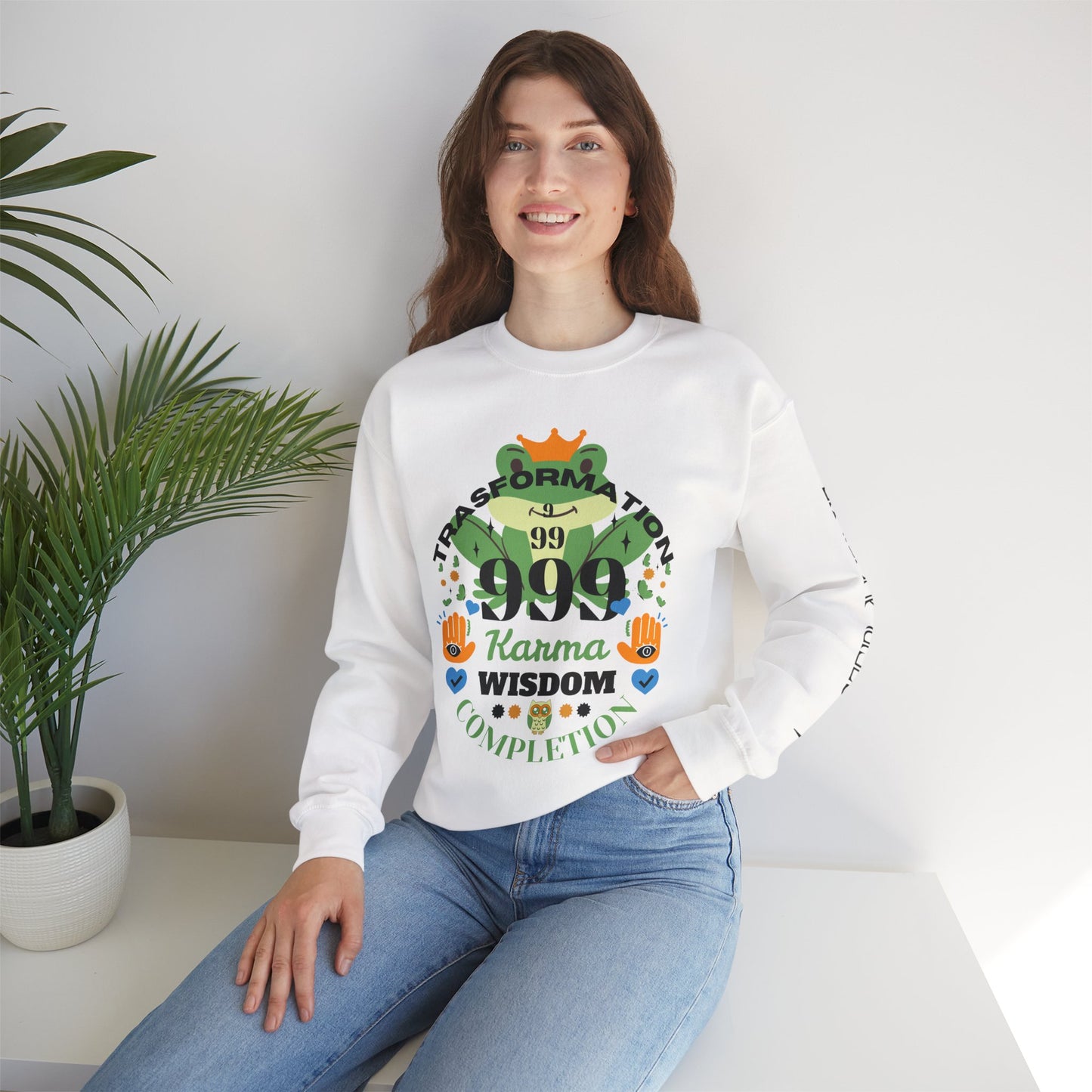 Angel Number 9 Unisex Heavy Blend Sweatshirt