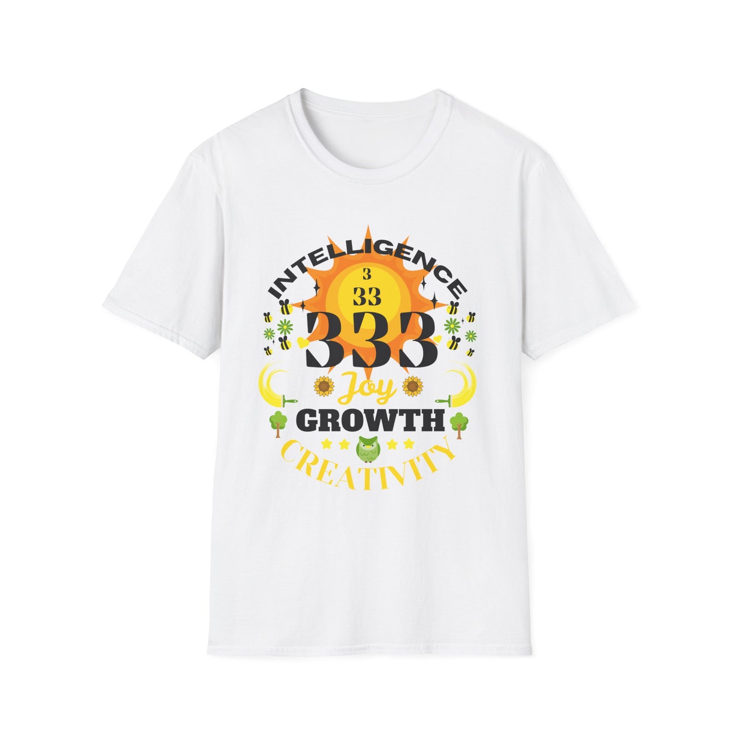 Angel Number 3 Unisex Softstyle T-Shirt