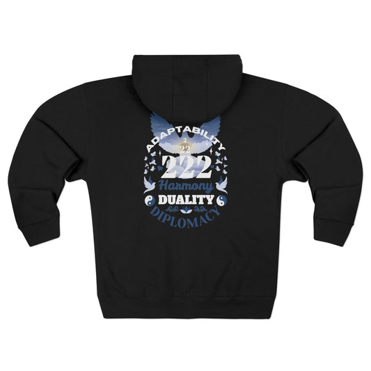 Angel Number 2 Unisex Zip Hoodie