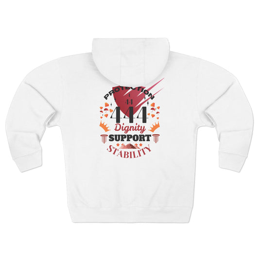 Angel Number 4 Unisex Zip Hoodie