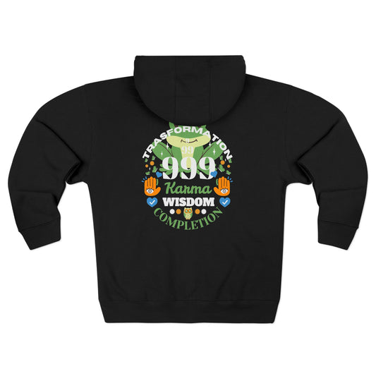 Angel Number 9 Unisex Zip Hoodie
