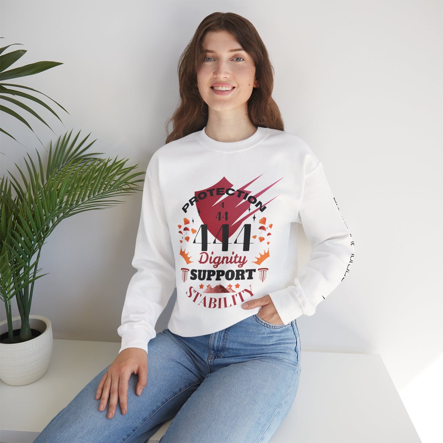 Angel Number 4 Unisex Heavy Blend Sweatshirt