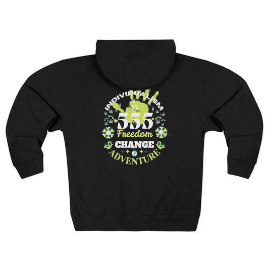 Angel Number 5 Unisex Zip Hoodie