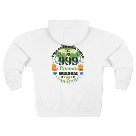 Angel Number 9 Unisex Zip Hoodie