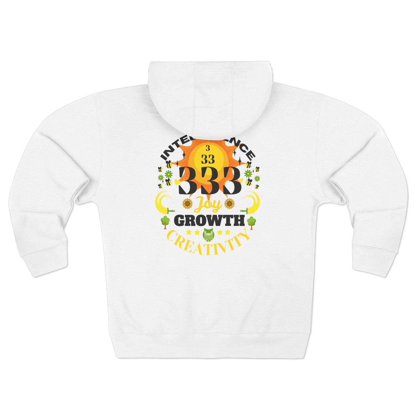 Angel Number 3 Unisex Zip Hoodie