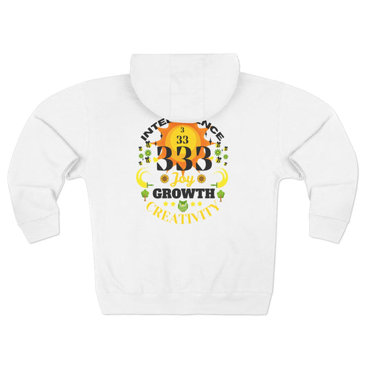 Angel Number 3 Unisex Zip Hoodie