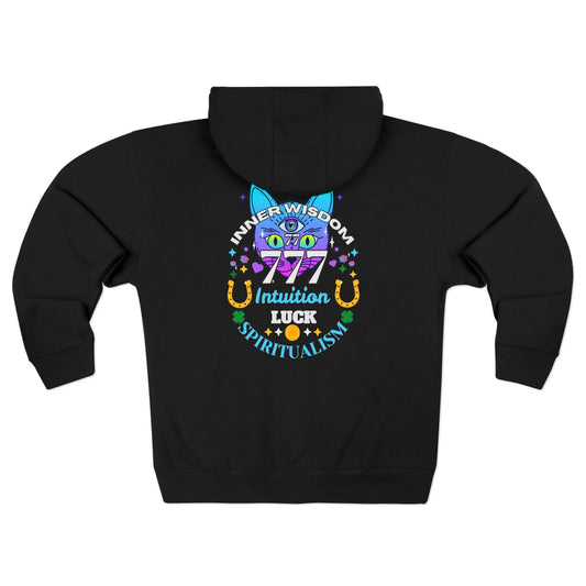 Angel Number 7 Unisex Zip Hoodie