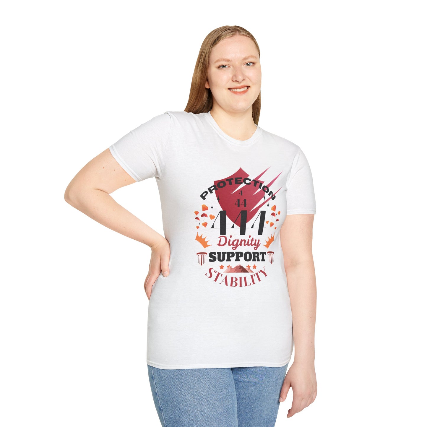 Angel Number 4 Unisex Softstyle T-Shirt